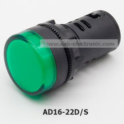 หลอดไฟแสดงสถานะ INDICATOR LAMP DN22 AD16-22D 12V สีเขียว