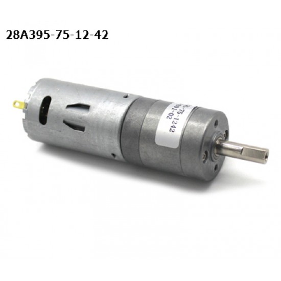 ขาย มอเตอร์เกียร์ (Motor gear) 12V 43RPM  ( 28A395-75-12-42) ราคา 190.00 บาท ในไทย
