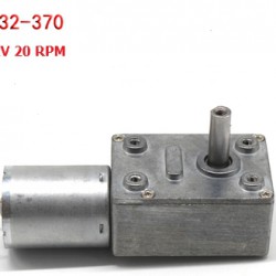มอเตอร์ เกียร์ motor gear 12V 20 rpm แรงบิดสูง (4632-370)