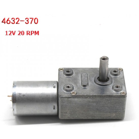 ขาย มอเตอร์ เกียร์ motor gear 12V 20 rpm แรงบิดสูง (4632-370) ราคา 280.00 บาท ในไทย