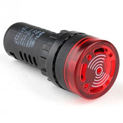 Buzzer AD16-22SM Red 12V AC/DC