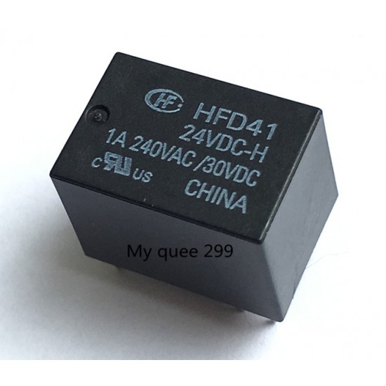 ขาย Relay HFD41/24VDC 6 Pin ราคา 38.00 บาท ในไทย