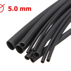 ท่อหด 5 มิล สีดำ heat shrink tube 5mm Black 1 เมตร