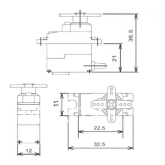 ขาย Servo (เซอโว) Motor MG90S 180 ํ โลหะ ราคา 80.00 บาท ในไทย