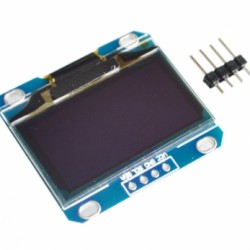 จอ OLED 128X64 0.96 inch I2C สีน้ำเงิน