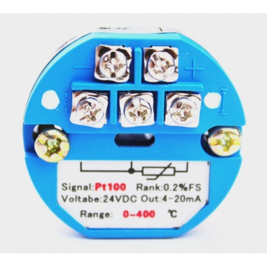 ขาย PT100 Transmitter 0-400 Celsius To 4-20mA ราคา 180.00 บาท ในไทย