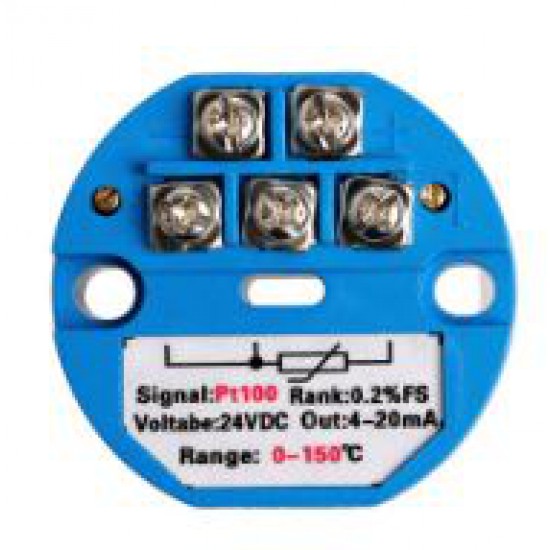 ขาย PT100 Transmitter 0-150 Celsius To 4-20mA ราคา 150.00 บาท ในไทย