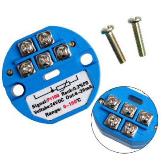 ขาย PT100 Transmitter 0-150 Celsius To 4-20mA ราคา 150.00 บาท ในไทย