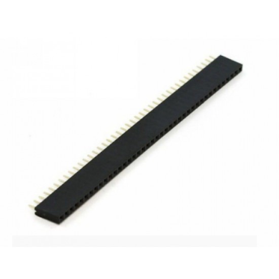 ขาย PIN  HEADER ตัวเมีย 40 PIN 2.54 MM SINGLE ROW ราคา 4.00 บาท ในไทย