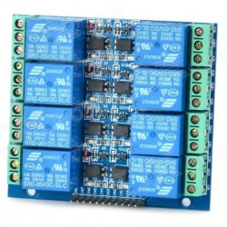 Relay (รีเลย์) module 8 Chanel 5VDC ทรงเหลี่ยม