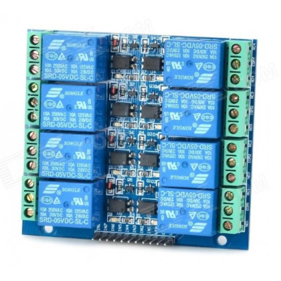 ขาย Relay (รีเลย์) module 8 Chanel 5VDC ทรงเหลี่ยม ราคา 190.00 บาท ในไทย