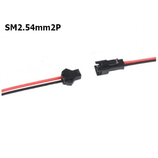 ขาย สายไฟพร้อม ขั้วต่อ SM2.54mm 2P ราคา 5.00 บาท ในไทย