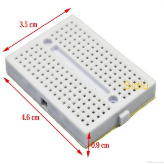 ขาย BREADBOARD PROTOBOARD โพโต้บอร์ด บอร์ดทดลอง  SYB-170 สีดำ ราคา 20.00 บาท ในไทย
