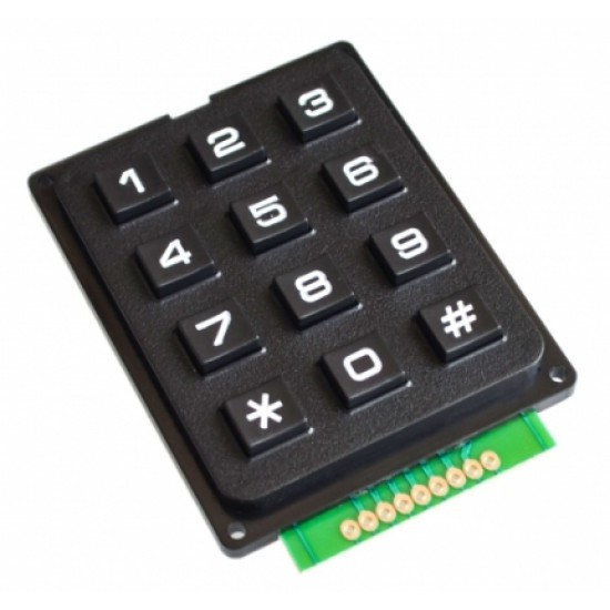 ขาย ปุ่มกดตัวเลข Keypad Switch  4 x 3 Matrix ราคา 120.00 บาท ในไทย