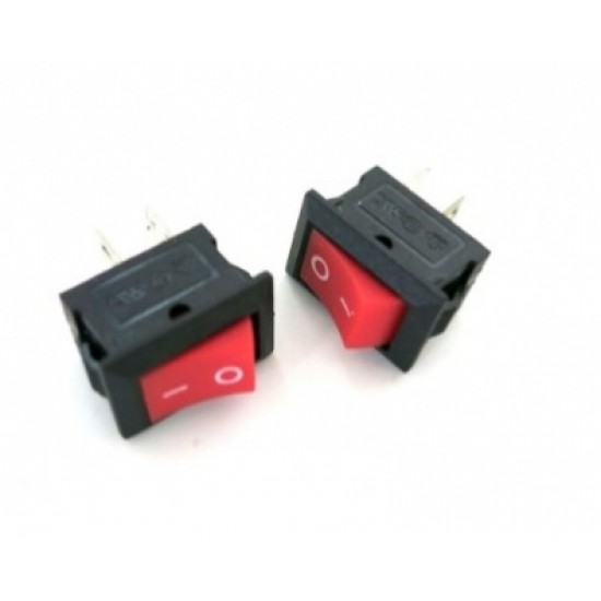 ขาย สวิตช์ Switch on/off 2 ขา สีแดง KDC11 ราคา 4.00 บาท ในไทย