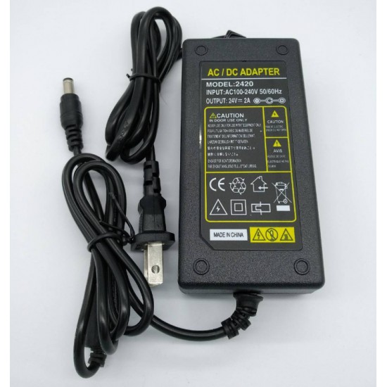 ขาย Adapter 24V 2A Power Supply 24V 2A ราคา 170.00 บาท ในไทย