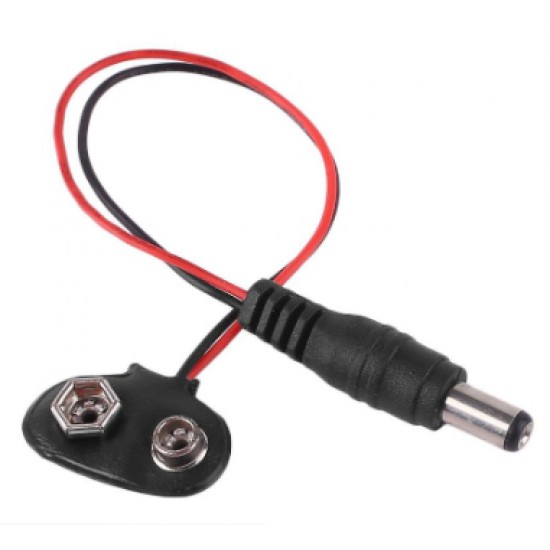 ขาย ขั้วแบต(battery) 9V + แจ็ค (Jack)  5.5x2.1mm ราคา 10.00 บาท ในไทย
