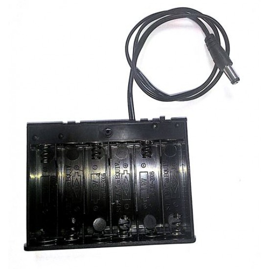 ขาย รางถ่าน AA 6 ก้อน + DC Plug ราคา 50.00 บาท ในไทย