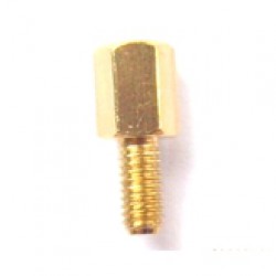 น็อตทองเหลือง ยึด PCB M3 6+6 mm (Brass Nut)