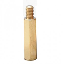น็อตทองเหลือง M3 20+6mm (Brass Nut)