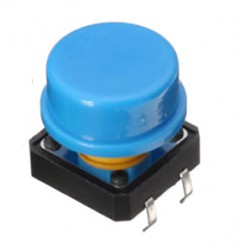 button switch 12x12x6 พร้อมฝาครอบ
