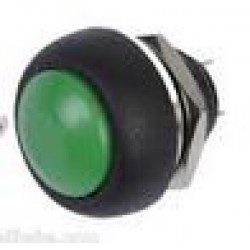 สวิตช์ Button กดติด ปล่อยดับ กันน้ำ สีเขียว