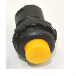 Push Button 12mm กดติด กดดับ สีเหลือง