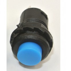 Push Button Switch 12mm กดติด ปล่อยดับ สีน้ำเงิน