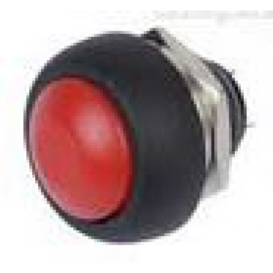 ขาย สวิตช์ Button กดติด ปล่อยดับ กันน้ำ สีแดง ราคา 18.00 บาท ในไทย