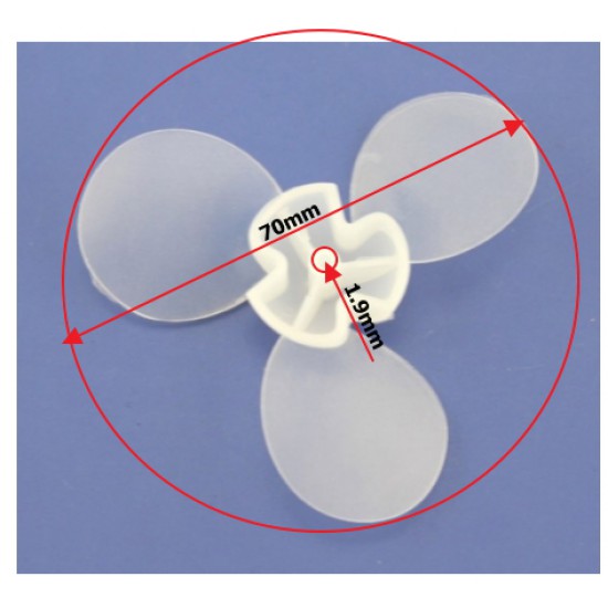 ขาย ใบพัดลม Fan 73mm 1.9mm ราคา 10.00 บาท ในไทย