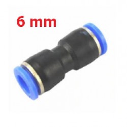 Fitting PU6 ข้อต่อลม ข้อต่อตรง 6 mm นิวเมติกส์