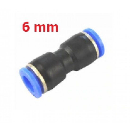 ขาย Fitting PU6 ข้อต่อลม ข้อต่อตรง 6 mm นิวเมติกส์ ราคา 6.00 บาท ในไทย