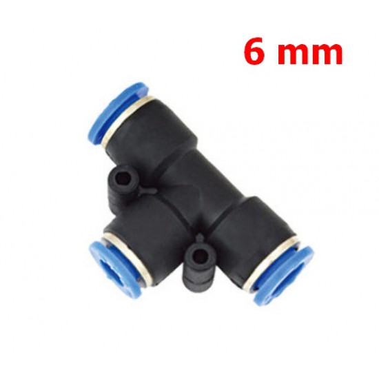 ขาย Fitting PE6 ข้อต่อลม ข่อต่อสามทาง 6 mm นิวเมติกส์ ราคา 8.00 บาท ในไทย
