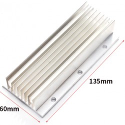 heat shrink 60X135mm ฮีทซิงค์  แผ่นอลูมิเนียมระบายความร้อน