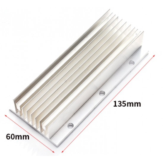 ขาย heat shrink 60X135mm ฮีทซิงค์  แผ่นอลูมิเนียมระบายความร้อน ราคา 140.00 บาท ในไทย