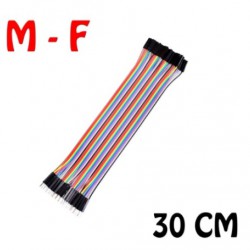สายแพร จั้มเปอร์ ผู้ to เมีย 40pin ยาว 30cm