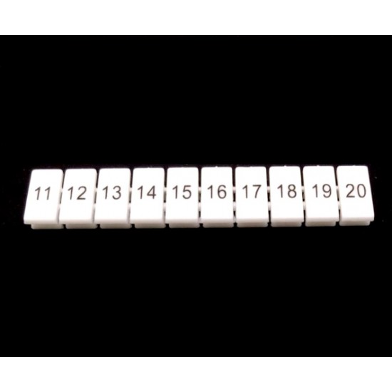ขาย Label ลาเบล ตัวเลข สำหรับ Terminal UKK  ตัวเลข 11-20 ราคา 3.00 บาท ในไทย