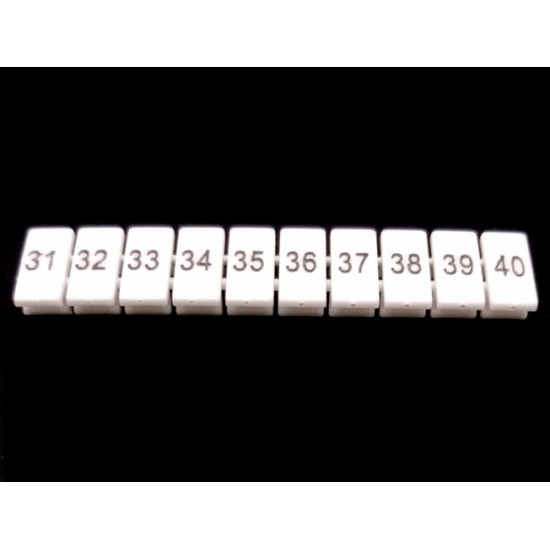 ขาย Label ตัวเลข สำหรับ Terminal UKK  ตัวเลข 31-40 ราคา 3.00 บาท ในไทย