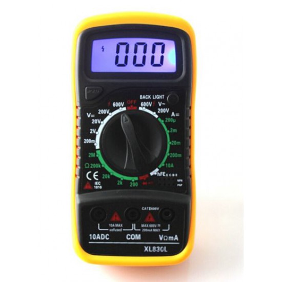 ขาย Digital Multi Meter XL380L + แบตเตอรี่ 9V ราคา 220.00 บาท ในไทย