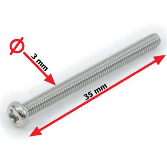 ขาย น็อต nut M3 ยาว 35mm ราคา 1.00 บาท ในไทย