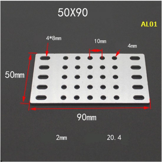 ขาย แผ่น อะลูมิเนียม โปรไฟล์ AL01 สำหรับงาน DIY ราคา 40.00 บาท ในไทย