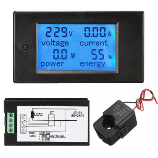 ขาย เครื่องวัดพลังงานไฟฟ้า วัดกระแสไฟฟ้า 220VAC ราคา 500.00 บาท ในไทย