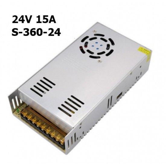 ขาย Power Supply 24V 15A พาวเวอร์ซัพพลาย ราคา 500.00 บาท ในไทย