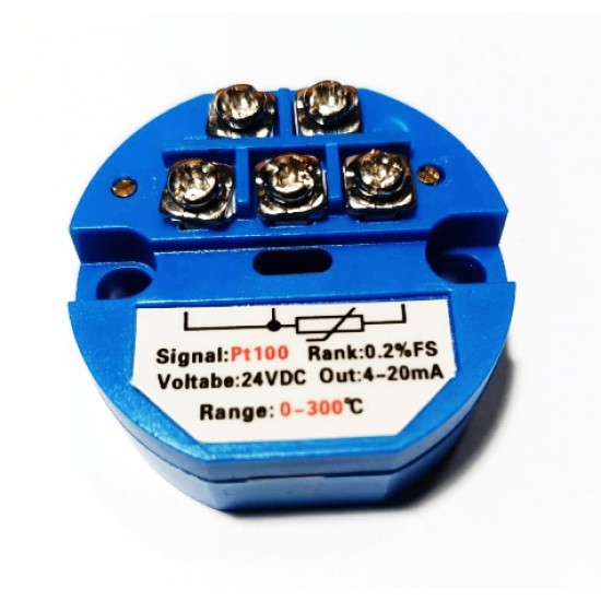ขาย PT100 Transmitter 0-300 Celsius To 4-20mA ราคา 150.00 บาท ในไทย
