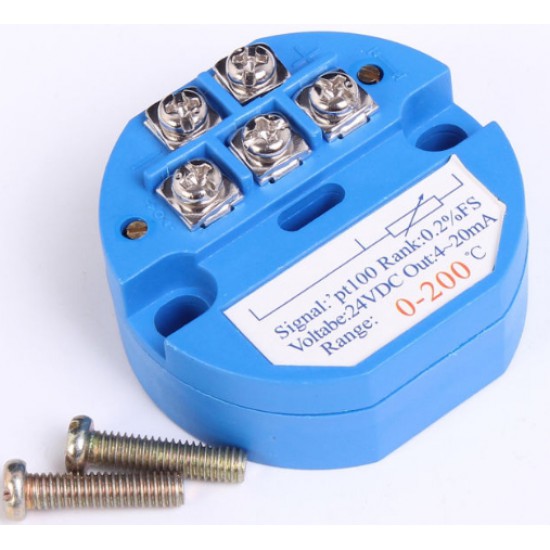 ขาย PT100 Transmitter 0-200 Celsius To 4-20mA ราคา 150.00 บาท ในไทย