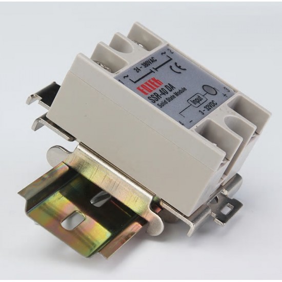 ขาย Rail Rack สำหรับ Solid State Relay SSR โซลิตสเตจ รีเลย์ ราคา 45.00 บาท ในไทย