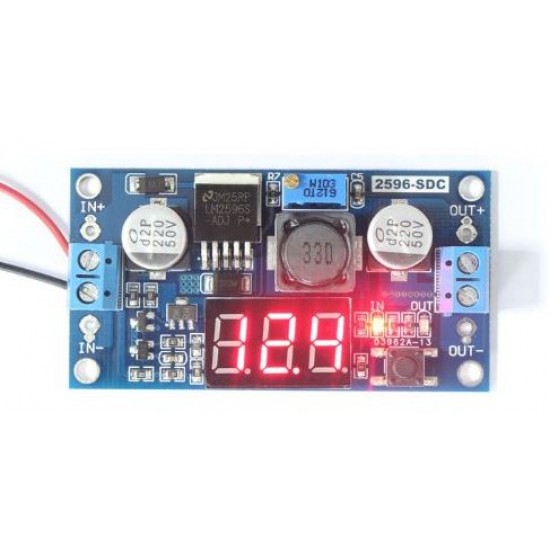 ขาย DC Voltage Regulator โมดูลปรับแรงดัน Step Down LM2596 ราคา 80.00 บาท ในไทย