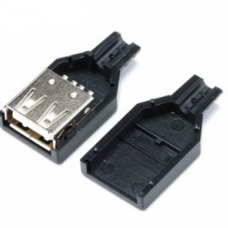usb socket  ตัวเมีย  พร้อมฝาครอบ