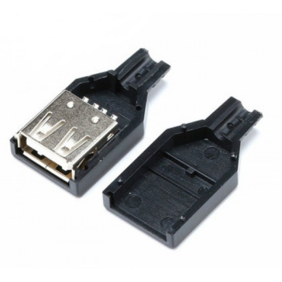 ขาย usb socket  ตัวเมีย  พร้อมฝาครอบ ราคา 7.00 บาท ในไทย