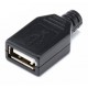 ขาย usb socket  ตัวเมีย  พร้อมฝาครอบ ราคา 7.00 บาท ในไทย